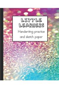 Little learners handwriting practice and sketch paper
