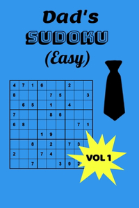 Dad's Sudoku (Easy) Vol 1: Beginners Sudoku Gift for Dads