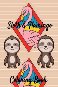 Sloth & Flamingo Coloring Book