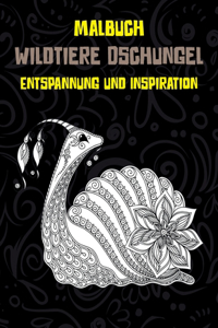 Wildtiere Dschungel - Malbuch - Entspannung und Inspiration