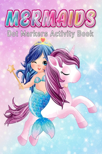 Dot markers activity book mermaid