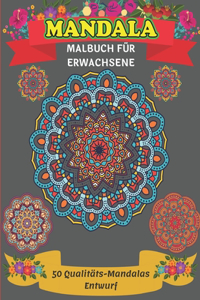 Mandala Malbuch für Erwachsene 50 Qualitäts-Mandalas Entwurf