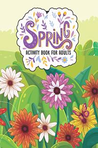 Spring Activity Book for Adults