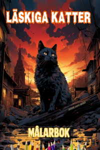 Läskiga Katter Målarbok Fascinerande och kreativa scener med skräckinjagande katter för åldrarna 15+