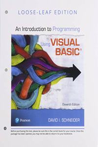 Introduction to Programming Using Visual Basic