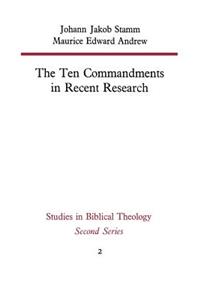 Ten Commandments in Recent Research