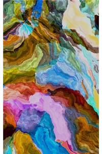Blank Page Write In Journal (Abstract Multi-Colored Art)