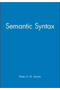 Semantic Syntax