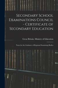 Secondary School Examinations Council - Certificate of Secondary Education