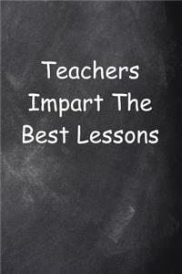 Teacher's Lessons Journal Chalkboard Design Lined Journal Pages