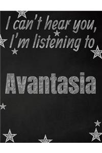 I can't hear you, I'm listening to Avantasia creative writing lined notebook