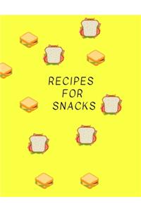 Recipes for snack