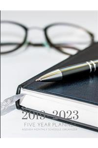 2019-2023 Five Year Planner Agenda Goals Monthly Schedule Organizer