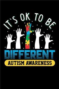 It's Ok To Be Different Autism Awareness Memory And Keepsake Journal 100 Pages