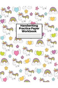 Handwriting Practice Paper Workbook