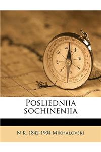 Posliedniia sochineniia Volume 02