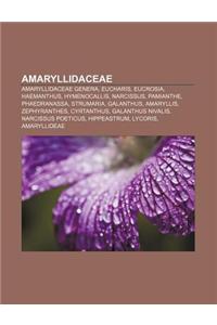 Amaryllidaceae: Amaryllidaceae Genera, Eucharis, Eucrosia, Haemanthus, Hymenocallis, Narcissus, Pamianthe, Phaedranassa, Strumaria, Ga