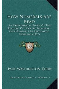 How Numerals Are Read