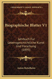 Biographische Blatter V1