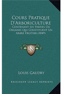 Cours Pratique D'Arboriculture