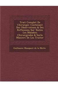 Trait Complet de Chirurgie