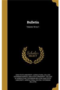 Bulletin; Volume 18 No 1