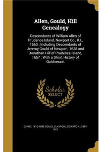 Allen, Gould, Hill Genealogy