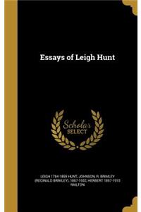 Essays of Leigh Hunt