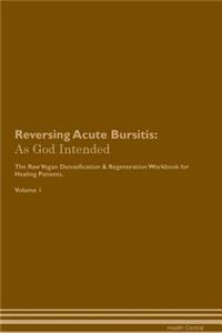 Reversing Acute Bursitis