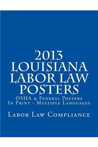 2013 Louisiana Labor Law Posters: OSHA & Federal Posters In Print - Multiple Languages