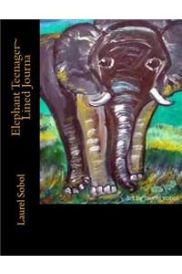 Elephant Teenager Lined Journa