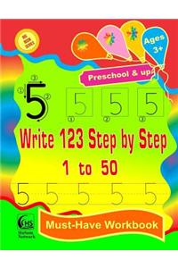 Write 123 Step by Step - 1 to 50 ( Big Book Series )