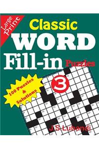 Classic Word Fill-In Puzzles 3
