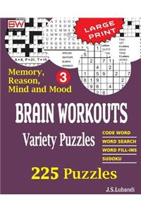 BRAIN WORKOUTS Variety Puzzles 3