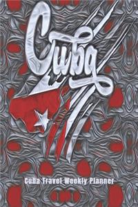 Cuba Travel Weekly Planner