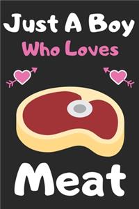 Just a boy who loves meat