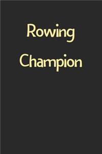 Rowing Champion