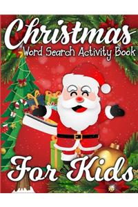 Christmas Word Search Activity Book for Kids