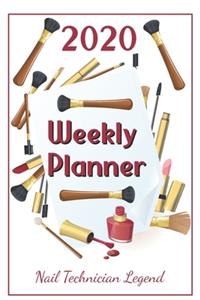 2020 Weekly Planner Nail Technician Legend