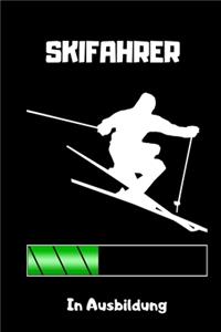 Skifahrer in Ausbildung