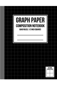 Graph Paper Notebook 1/2 inch Squares