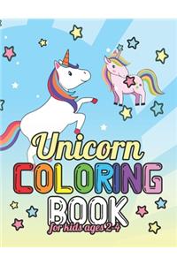 Unicorn Coloring Book for Kids Ages 2-4