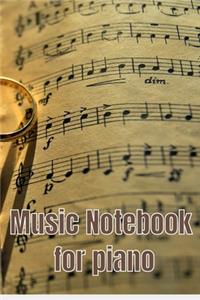 Music Notebook For Piano