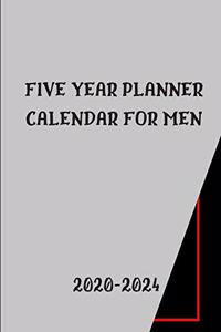 Five Year Planner Calendar 2020-2024 For Men