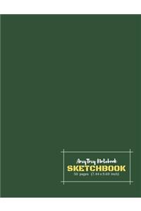 AmyTmy Notebook - Sketchbook - 50 pages - 7.44 x 9.69 inch - Matte Cover