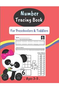 Number Tracing Book For Preschoolers & Toddlers Ages 3-5