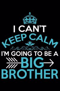 I Can't Keep Calm I'm Going To Be A Big Brother