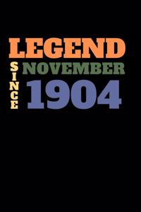 Legend since November 1904