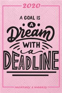 Set My 2020 Goals - Weekly and Monthly Planner