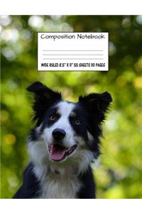 Composition Notebook Wide Ruled 8.5" X 11" 55 Sheets 110 Pages